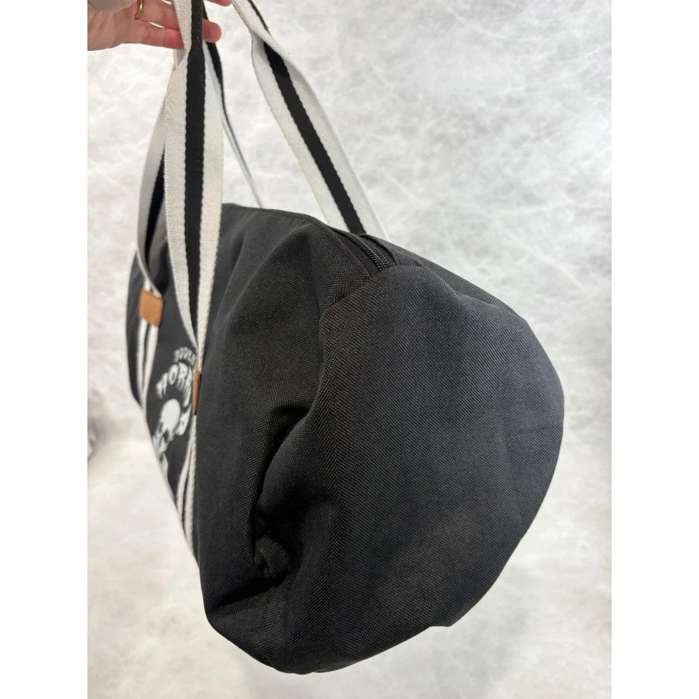 Hit Books of Horror Black Canvas Duffel Bag Skull Graphic Gym Travel‎ Bag